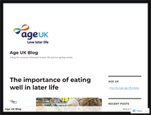 Tablet Screenshot of ageukblog.org.uk